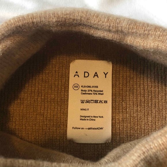 ADAY Wing It Recycled Cashmere & Wool Sweater - XS - Picture 5 of 11